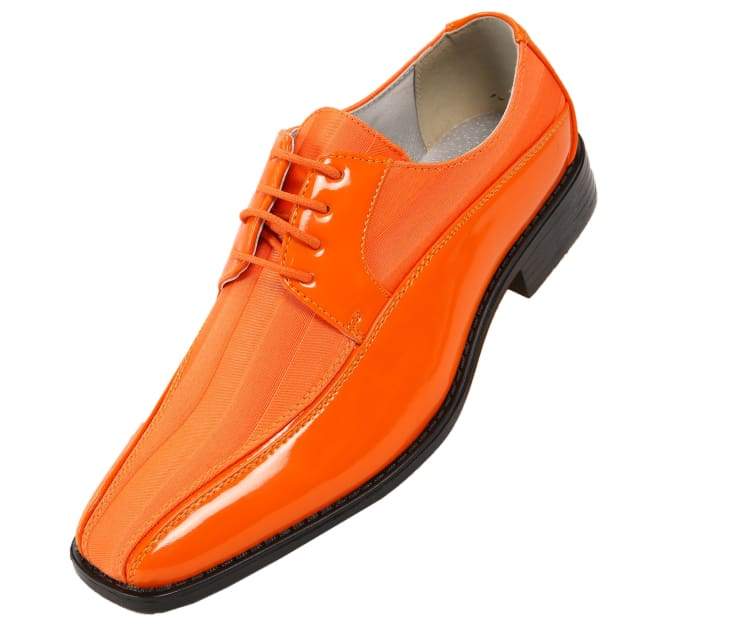 mens orange dress shoes